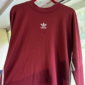 Adidas pullover ( burgundy, orange, white)